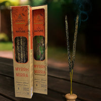 Organic Incense Myrrh_Mirra AROMA Nature - 8 sticks 1h duration
