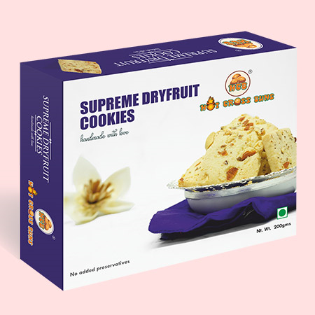 Hot Cross Buns Supreme Dry Fruit Cookies 200gm
