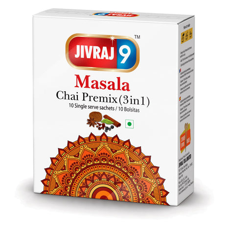 Jivraj 9 Chai Premix (3 in 1) - Masala