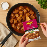 Shan Meat Masala (Gosht Ka Masala) | 100g - Premium Ground Warming Aromatics Blend to Tenderize and Deepen Savoury Beef, Goat & Mutton Gravies | South Africa | India Bazaar