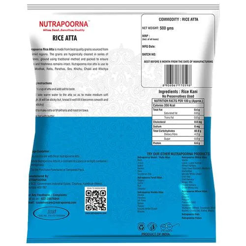 Nutrapoorna Rice Flour 500GM |BB:OCT.2025