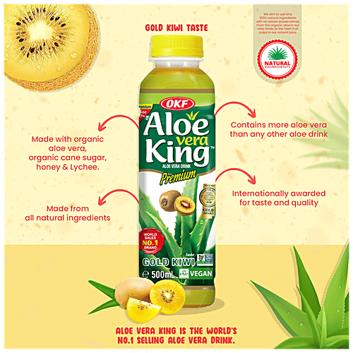 OKF Aloe Vera King Gold Kiwi Drink |BB:24.JUL.2026