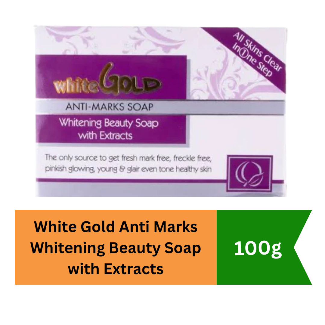 White Gold Anti Marks Whitening Beauty Soap with Extracts |BB:MAR.2029