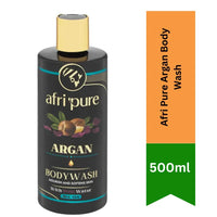 Afri Pure Argan Body Wash (Liquid Moroccan Argan Cleanser) | 500ml - Anti-Ageing Creamy Shower Gel Packed with Essential Fatty Acids for Deep Skin Nutrition | South Africa | India Bazaar