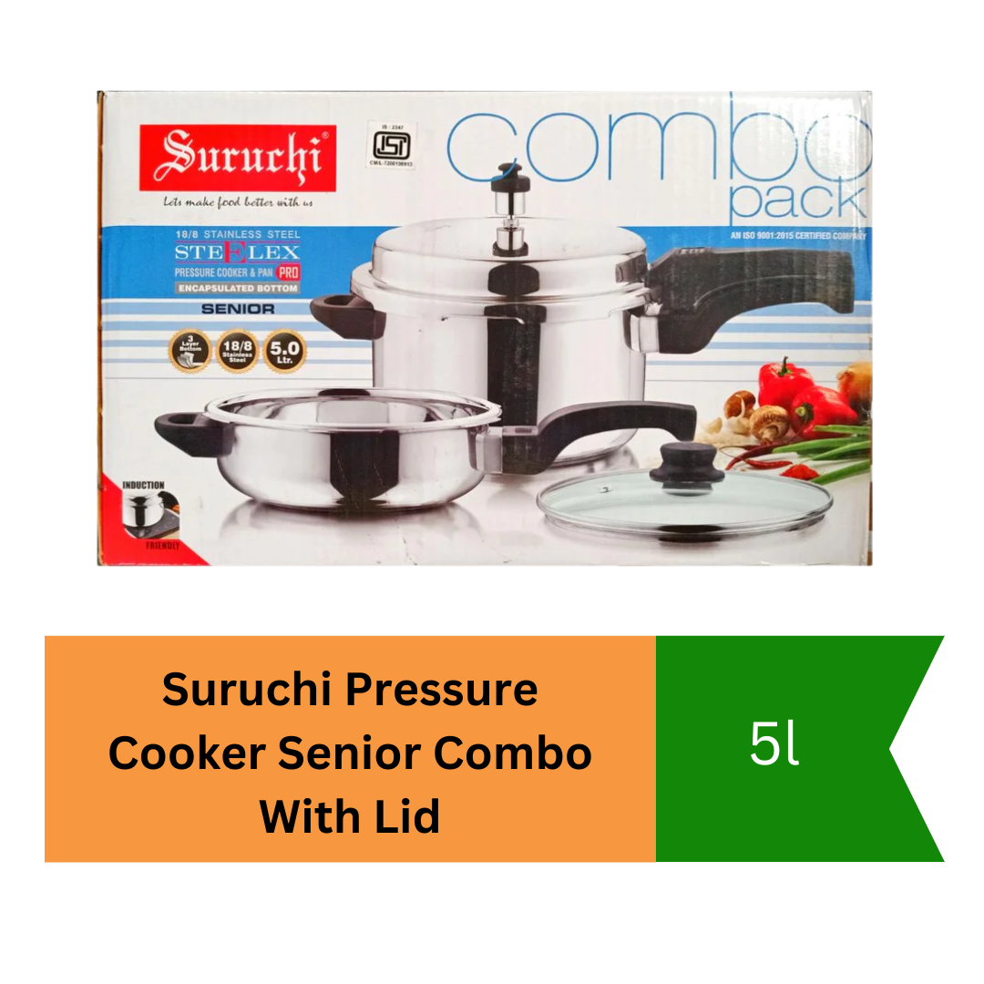 Suruchi Pressure Cooker Senior Combo With Lid