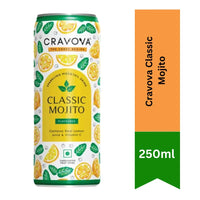 Cravova Classic Mojito Drink Mix | 300ml - Ready-to-Pour Lime & Mint Flavour for Refreshing Mocktails, Summer Drinks & Sparkling Party Mixers | South Africa | India Bazaar