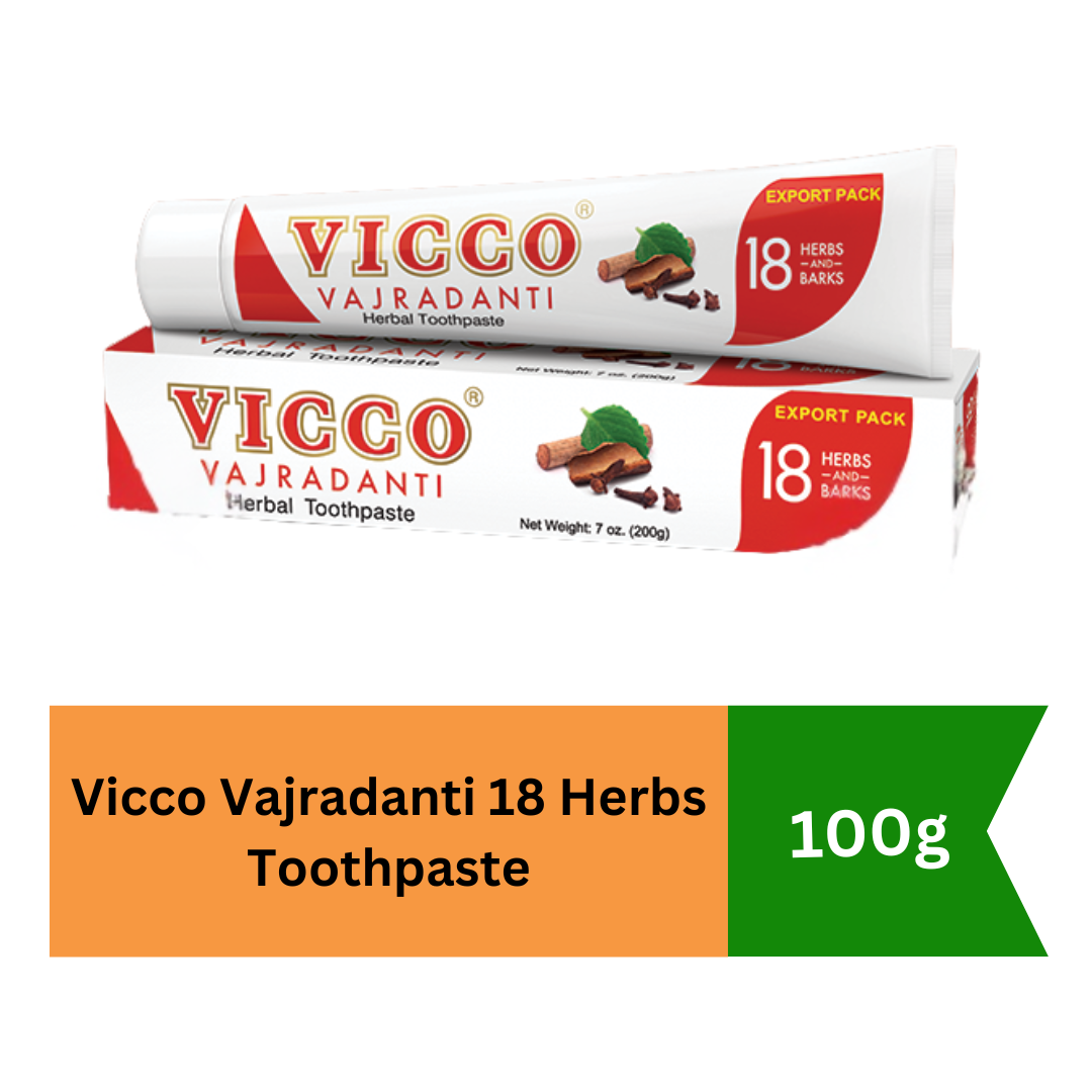 Vicco Vajradanti 18 Herbs Toothpaste 100g |BB:APR.2027
