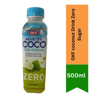 OKF Coconut Drink Zero Sugar | 500ml - Low-Calorie Refreshing Coconut Water Beverage, Healthy Diet-Friendly Hydration | South Africa | India Bazaar