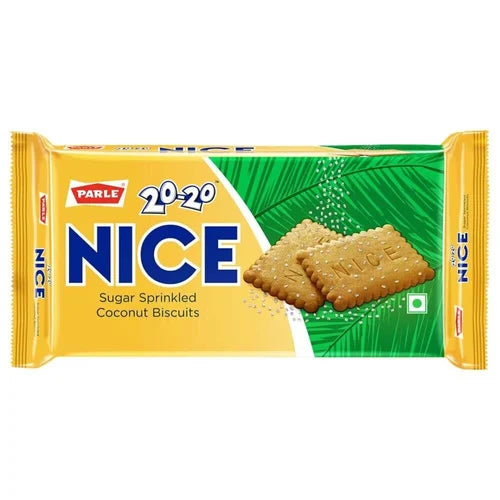Parle 20-20 Nice Sugar Sprinkled Coconut Cookies 150g|BB:19.AUG.2026