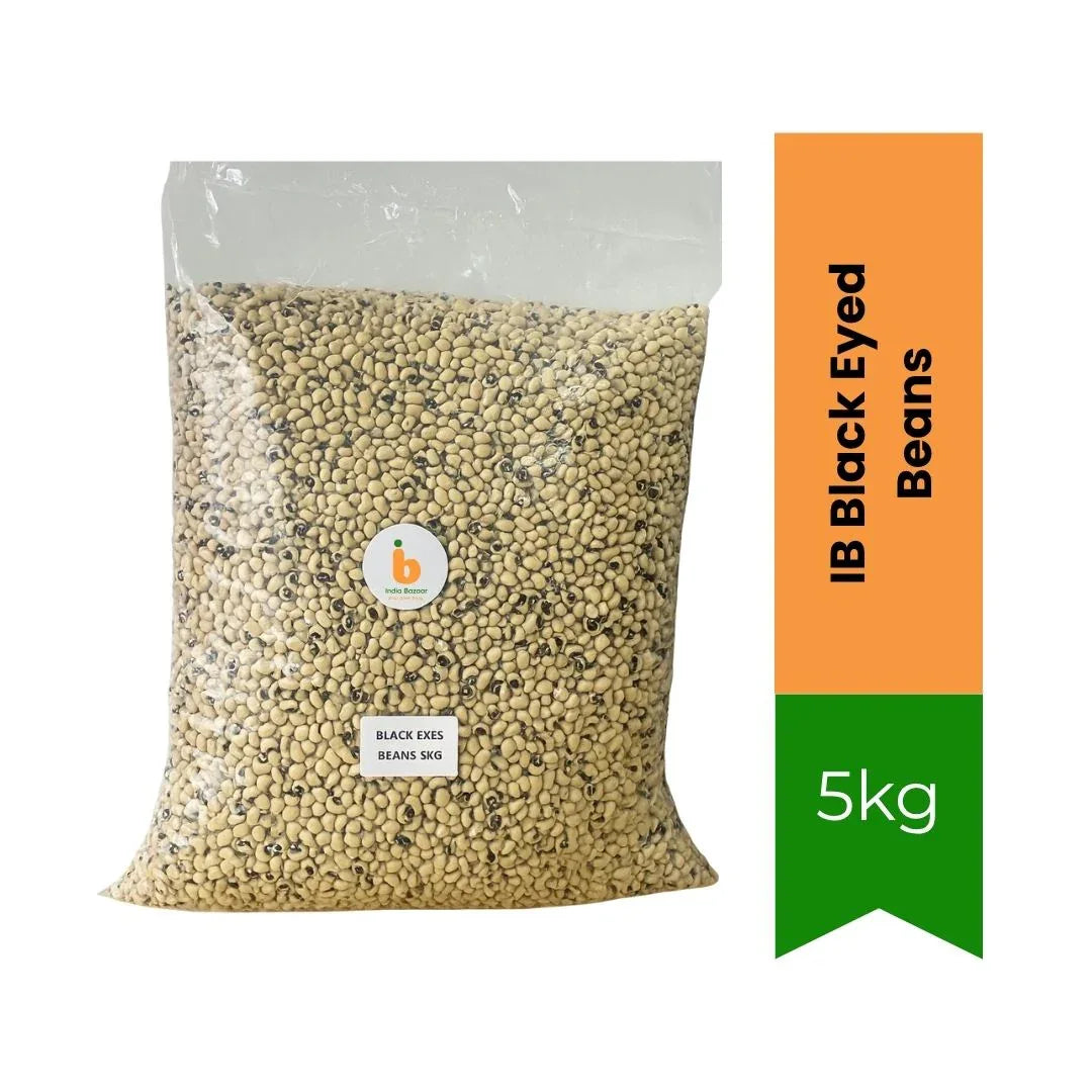 IB Black Eyed Beans 5kg | High Protein, Fresh & Versatile | Bulk Cooking Essential | South Africa | India Bazar