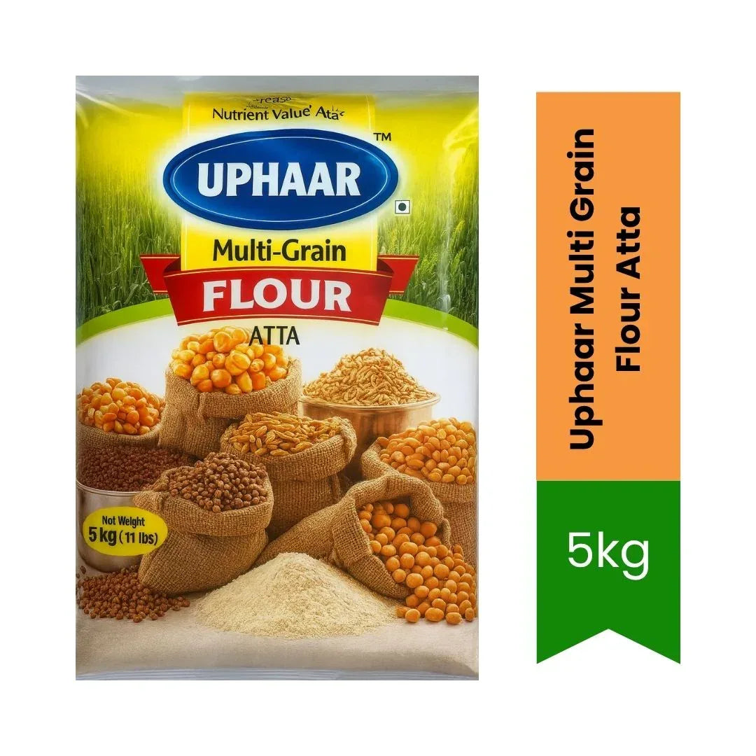 Uphaar Multigrain Atta / Multi Grain Flour 5Kg | Best Value, High Fibre & Nutritious Blend | Perfect for Flatbreads, Baking & Everyday Cooking | South Africa | India Bazaar