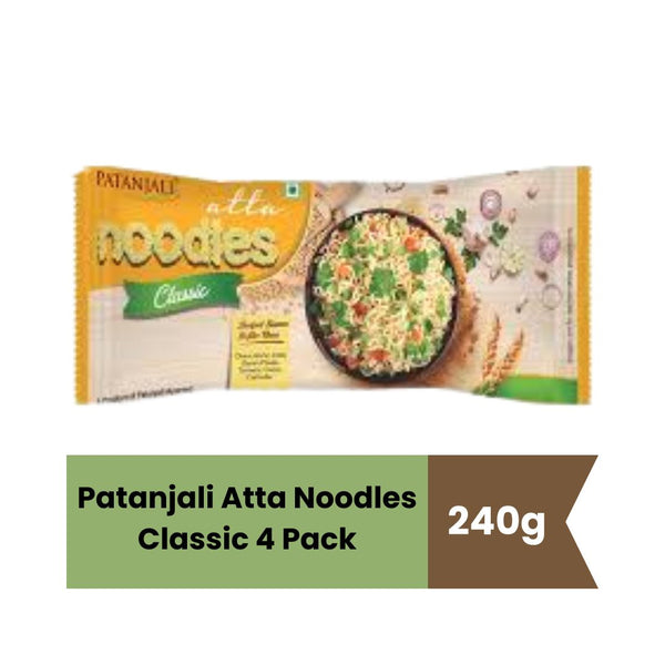 Patanjali Atta Noodles Classic 4 Pack|BB:16.FEB.2027