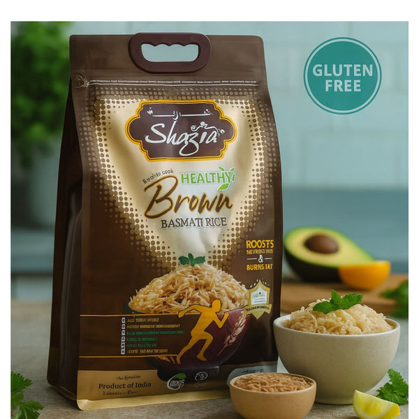 Shazia Brown Basmati Rice Healthy (Gluten Free) 5kg
