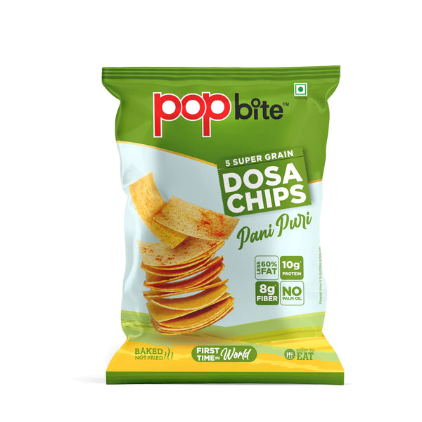 Pop Bite Dosa Chips - Pani Puri (Pack of 2)
