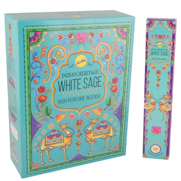 Sree Vani Indian Hertage White Sage High Perfume Incense Sticks