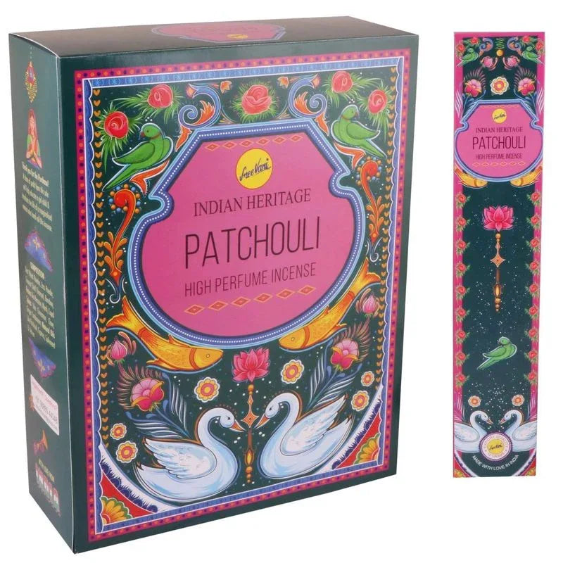 Sree Vani Indian Heritage Patchouli High Perfume Incense Sticks