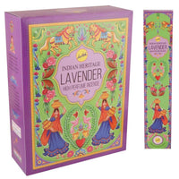Sree Vani Indian Heritage Lavender High Perfume Incense Sticks | Value Pack - Soothing Calming Sleep Therapy Aroma Sticks, Ends Anxiety & Headaches | South Africa | India Bazaar