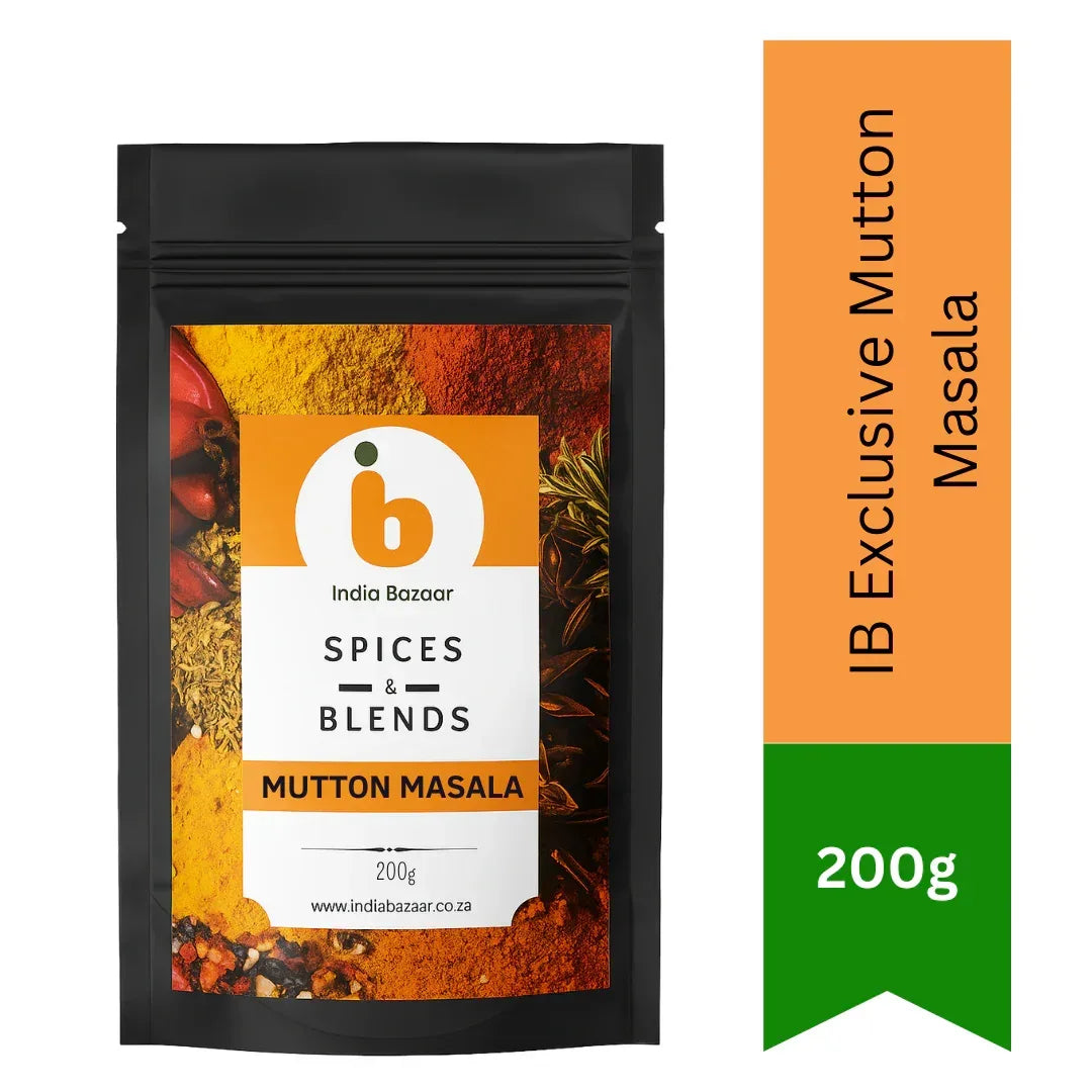 IB Exclusive Mutton Masala Lamb Curry Spice Mix (Gosht Masala) | 200g - Robust Ground Seasoning for Slow Cooked Mutton Shanks, Beef Gravies & Traditional Stew Potjies | South Africa | India Bazaar