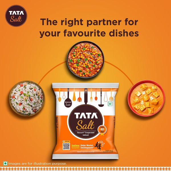 TATA Salt 1kg – Iodized Cooking Salt for Everyday Use | Desh Ka Namak|BB:MAR.2027