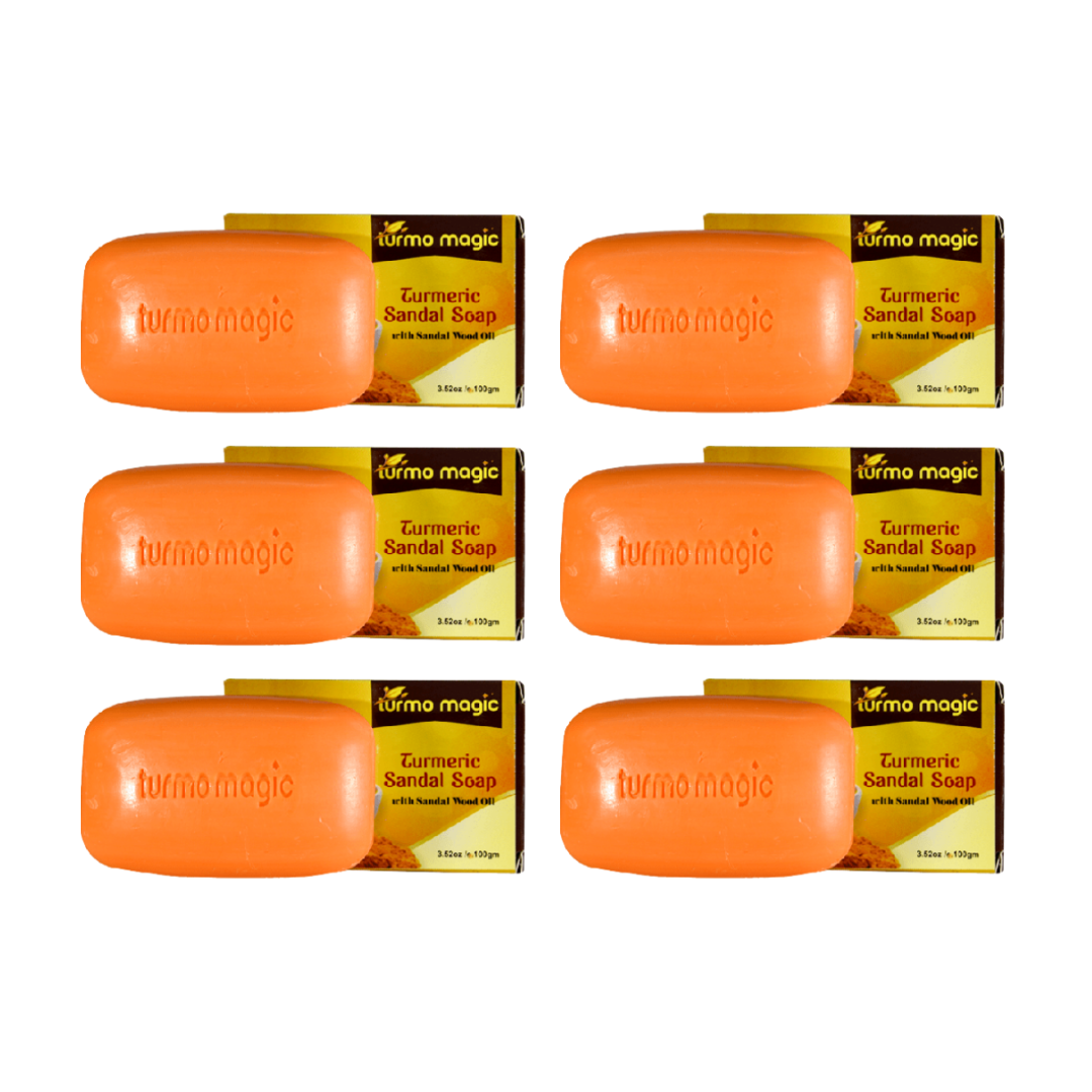 Turmo Magic Turmeric Sandal Soap 6 X 100G IndiaBazaar.co.za