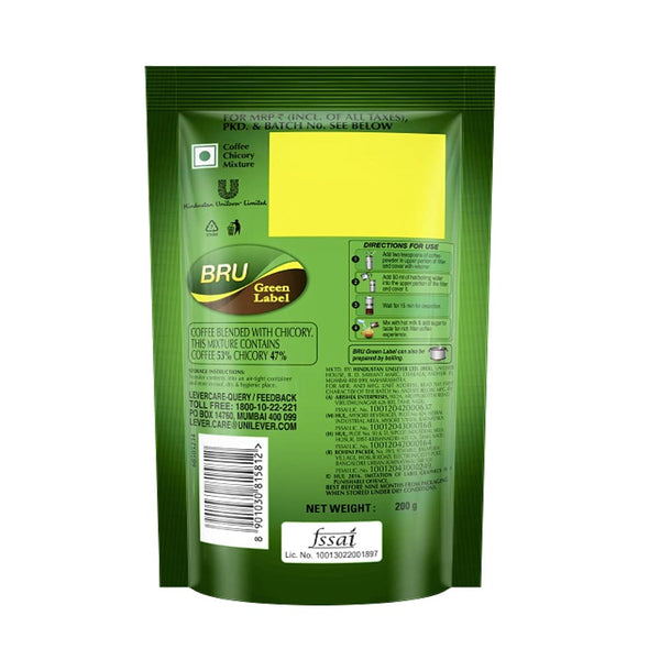 Bru Green Label Filter Coffee 500g