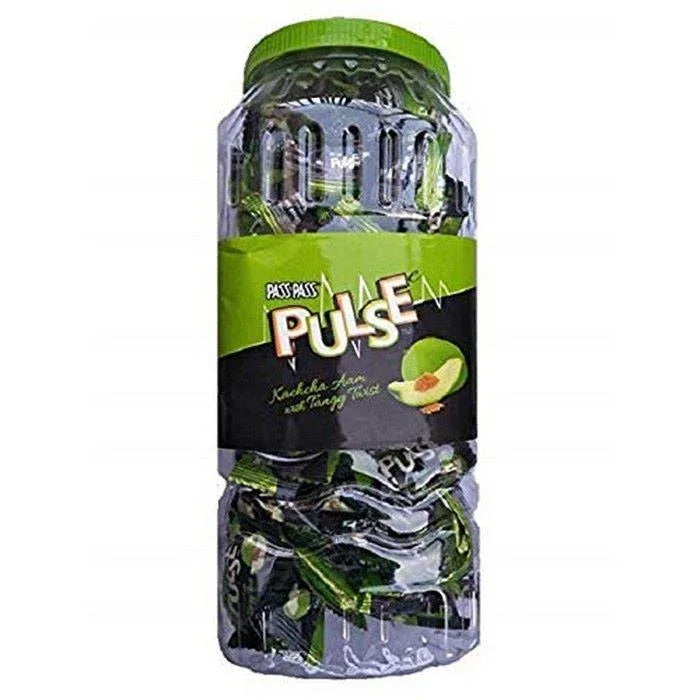 Passpass Pulse Kaccha Aam Candy Mega Pack | 708.75g - Tangy Raw Mango Hard Sweets filled with Zesty Black Salt Churan Powder, Appetite Booster | South Africa | India Bazaar