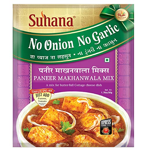 Suhana No Onion No Garlic Paneer Makhanwala Masala Mix | BB: Jun24