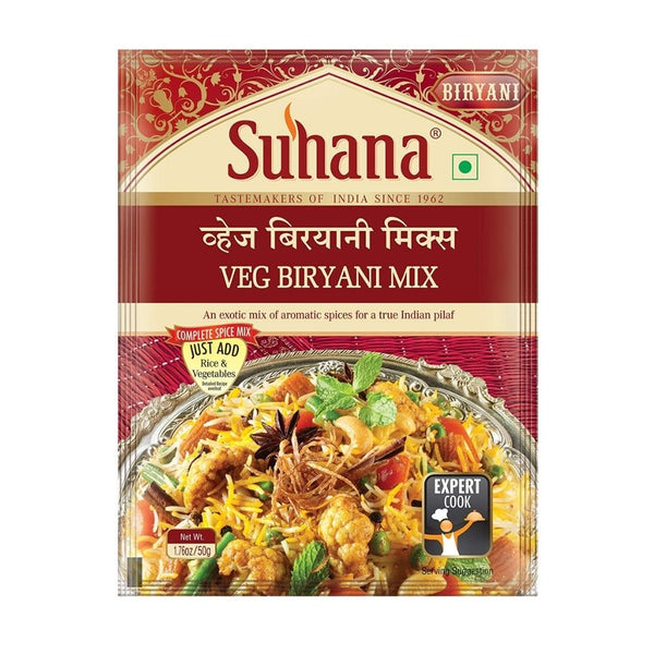 Suhana Vegetable Biryani Mix - Pack of 6 | BB:APR24