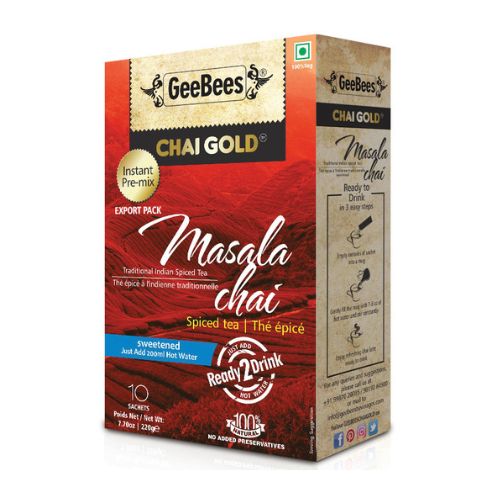 Geebees Chai Gold Masala Chai Sweetened 140g | BB:JUL24