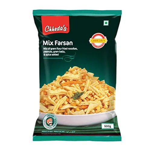 Chheda's Mix Farsan (Savoury Gujarati Snack Blend) | 170g - Crunchy Combination of Gathiya, Sev & Boondi, Perfect Topping for Misal Pav & Bhel | South Africa | India Bazaar
