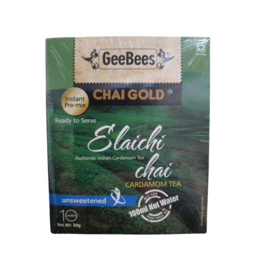 Geebees Chai Gold Elaichi Chai Unsweetened 80g