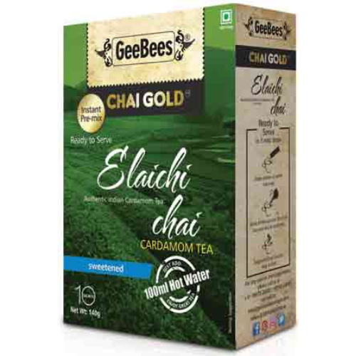 Geebees Chai Gold Elaichi Chai Sweetened 140g|BB:JUN.2026