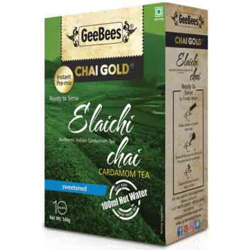 Geebees Chai Gold Elaichi Chai Sweetened 140g | BB:JUL24