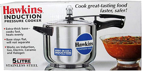 Hawkins Stainless Steel Induction Bottom Pressure Cooker 5L