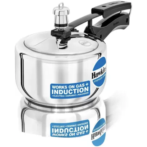 Hawkins Stainless Steel Induction Bottom Pressure Cooker 1.5L