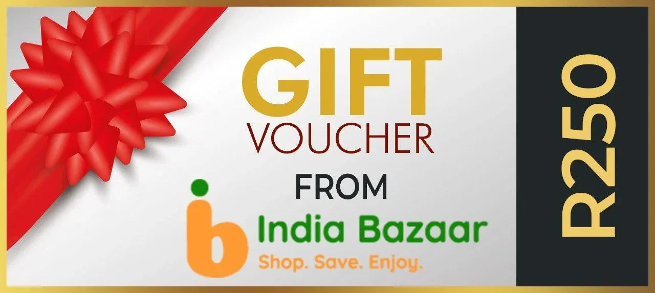 IB Gift Card R250 (Digital Store Voucher) | R250 Value - Hassle-Free Flexible Gifting Solution for Family Indian Grocery Shopping, Diwali & Eid | South Africa | India Bazaar