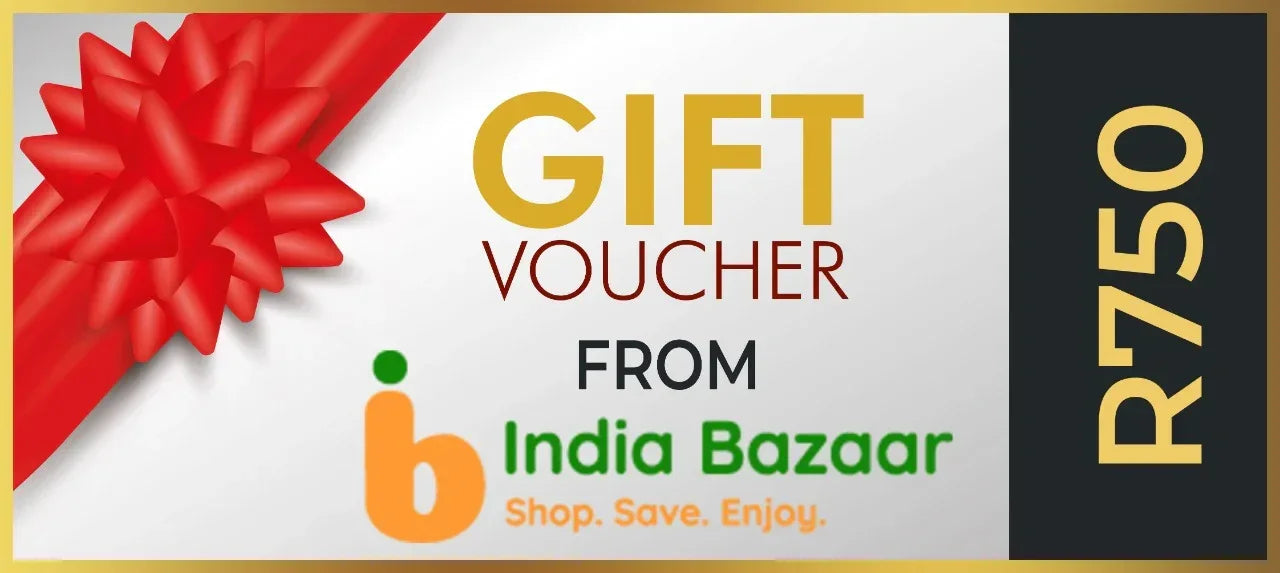 IB Gift Card R750 (Digital Store Voucher) | R750 Value - Premium Festive Gifting Voucher for Bulk Grocery Stocking & Indian Celebrations | South Africa | India Bazaar