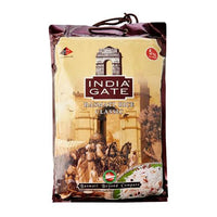 India Gate Classic Basmati Rice (Aged Feast Choice Chawal) | 5kg - Top-Tier Elongating Fluffy Grains for Festive Banquets, Restaurant-Style Pulaos | South Africa | India Bazaar