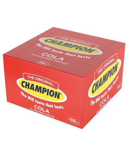 Champion Cola Toffee Bulk Pack | 112-Piece Bag - Sweet Soda-Pop Flavor Infused Chewy Candies, Fun Snack for Children's Party Goodie Bags | South Africa | India Bazaar
