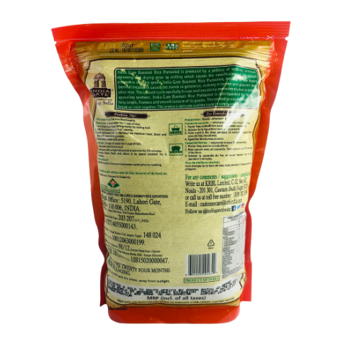 India Gate Parboiled Basmati Rice Golden Sella