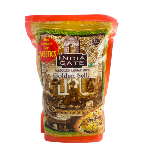 India Gate Parboiled Basmati Rice Golden Sella 1kg