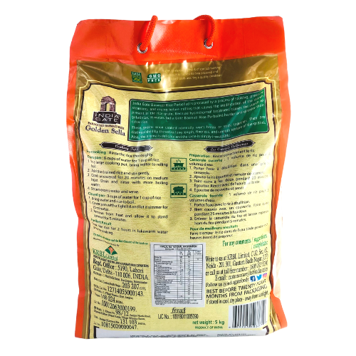 India Gate Parboiled Basmati Rice Golden Sella