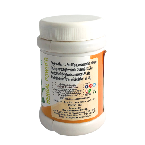 Native Food Store Triphala Powder