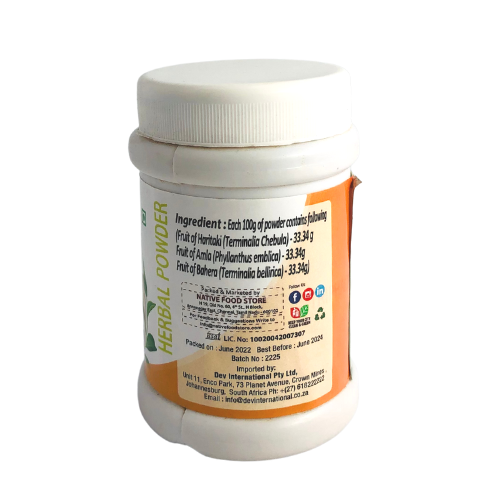 Native Food Store Triphala Powder