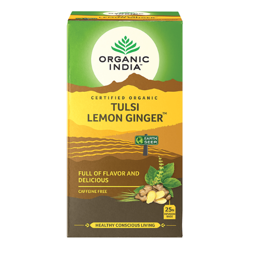 Organic India Tulsi Lemon Ginger Tea Bags