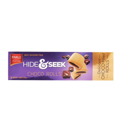 Parle Hide & Seek Choco Rolls Cookies 125g |BB:19.DEC.2025