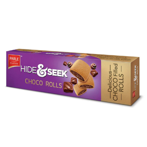Parle Hide & Seek Choco Rolls Cookies 125g |BB:19.DEC.2025