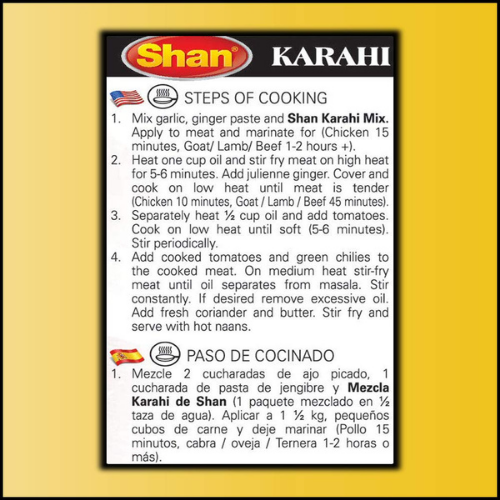 Shan Seasonings and Recipe Mix Karahi