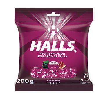 Halls Fruit Explosion Lozenges Polybag | 72-Piece Bulk Pack - Sweet & Zesty Mixed Berry Sore Throat Drops for Fruity Mouth Freshening | South Africa | India Bazaar