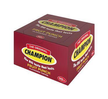 Champion Fruit Punch Toffee Bulk Pack | 112-Piece Bag - Zesty Mixed Tropical Fruit Chewy Sweets for School Snacks & Lunchbox Treats | South Africa | India Bazaar